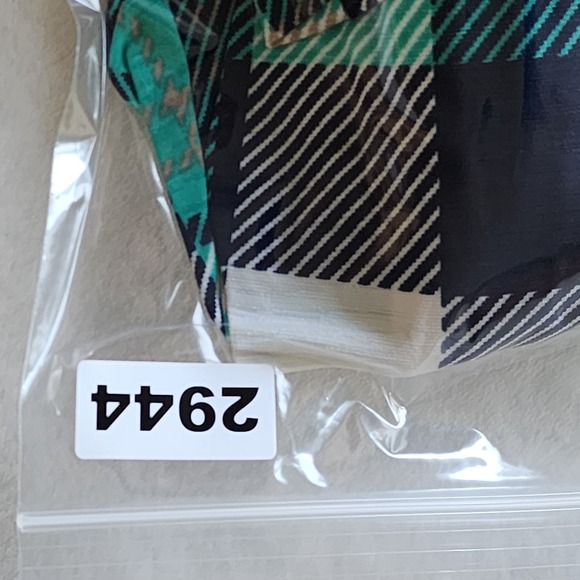 ModCloth‎ Gilli Dress Womens Small  Turquoise Plaid Stretch Comfort Party Office - Picture 14 of 14